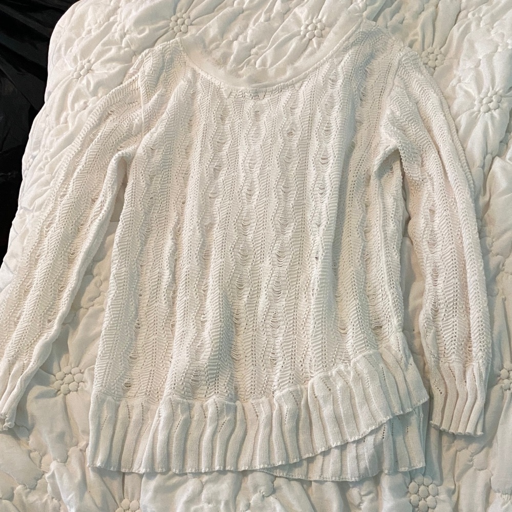 Mark. Ivory Knit Top
